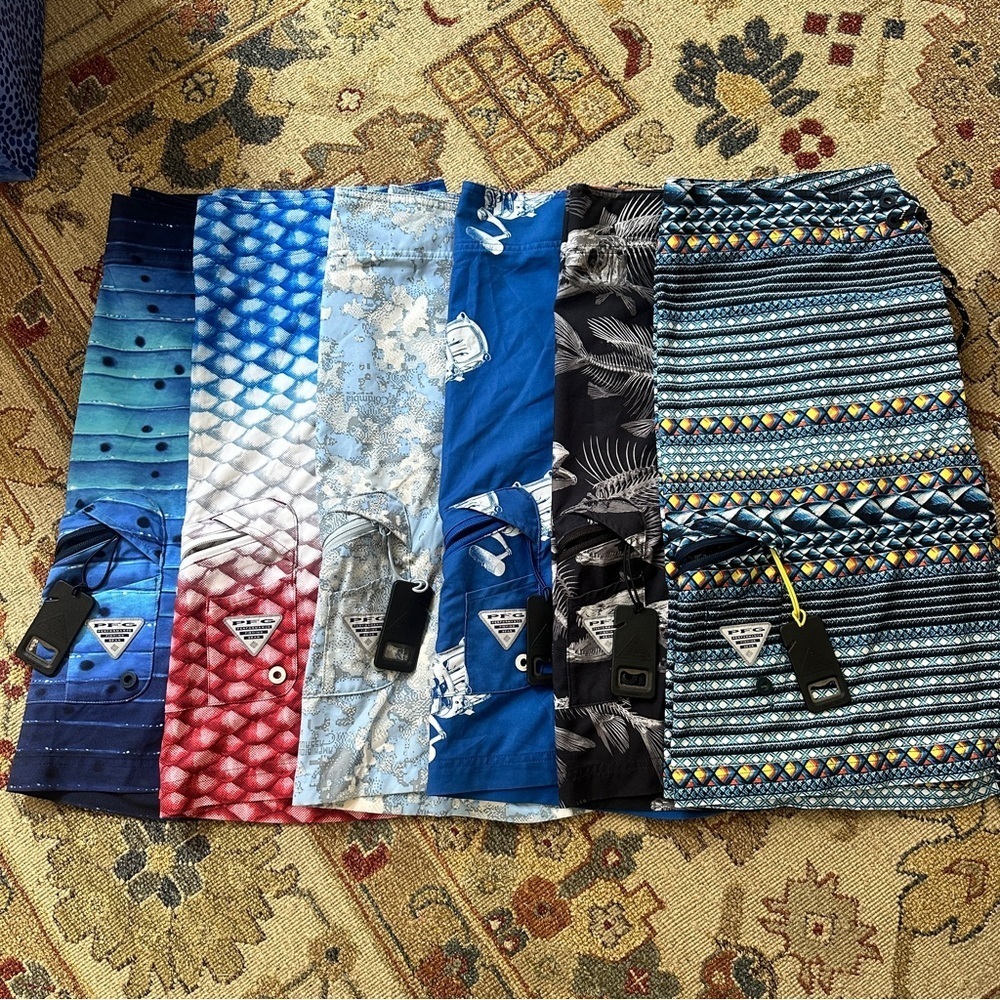 Men’s Columbia Board Shorts BUNDLE sz 38